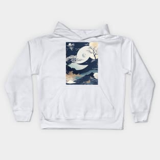 Japanese Ocean Kids Hoodie